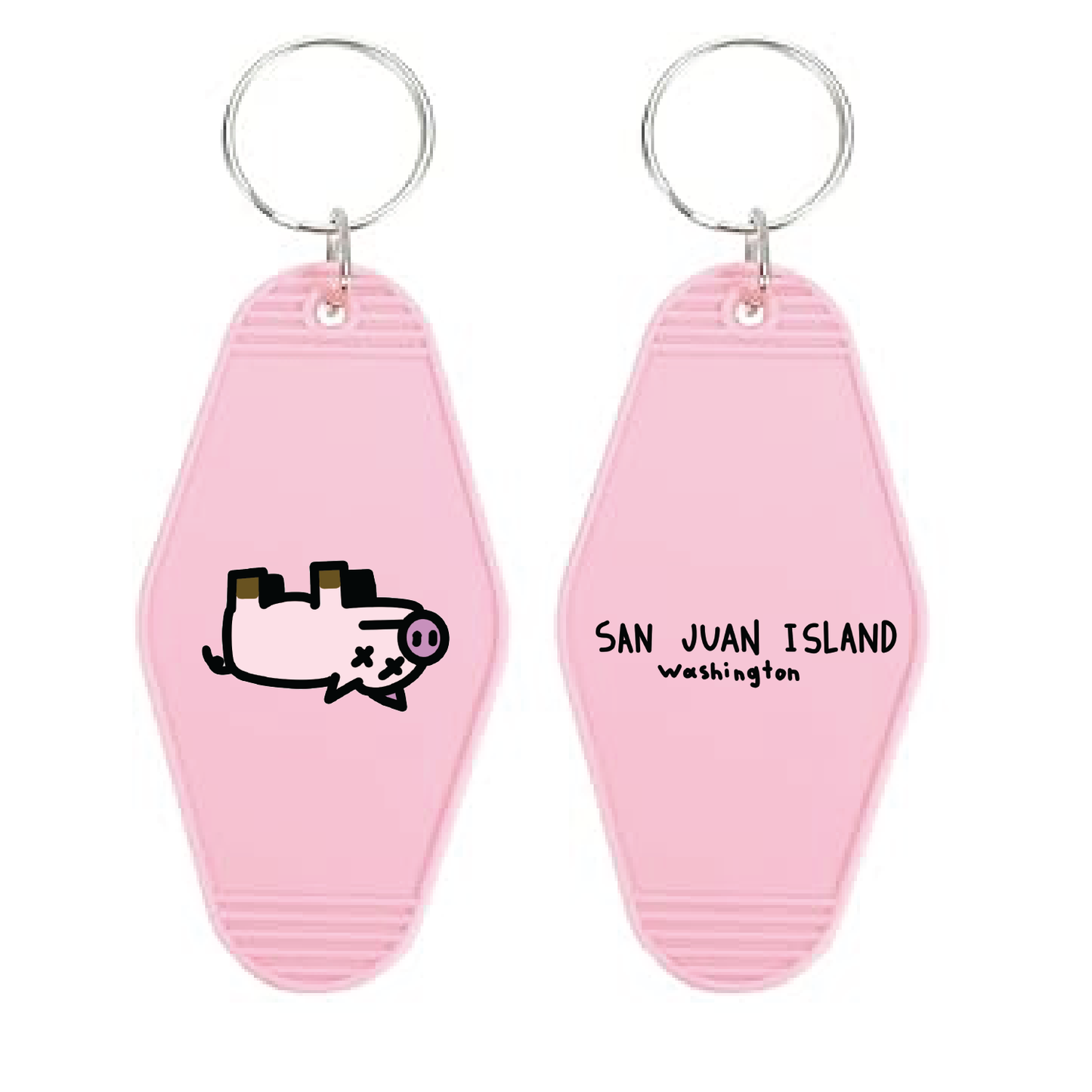 Friday Harbor, WA - Motel Keychains