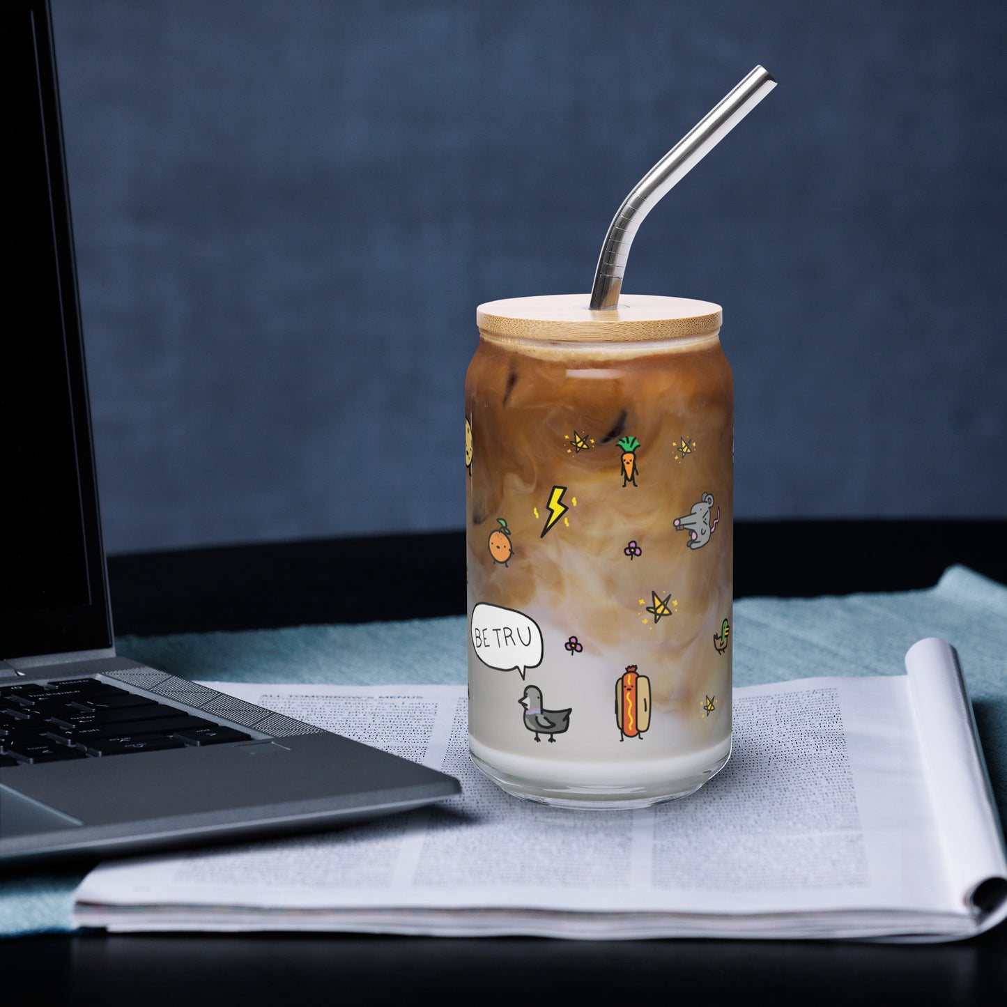 Personalized Be Tru Glass Cup