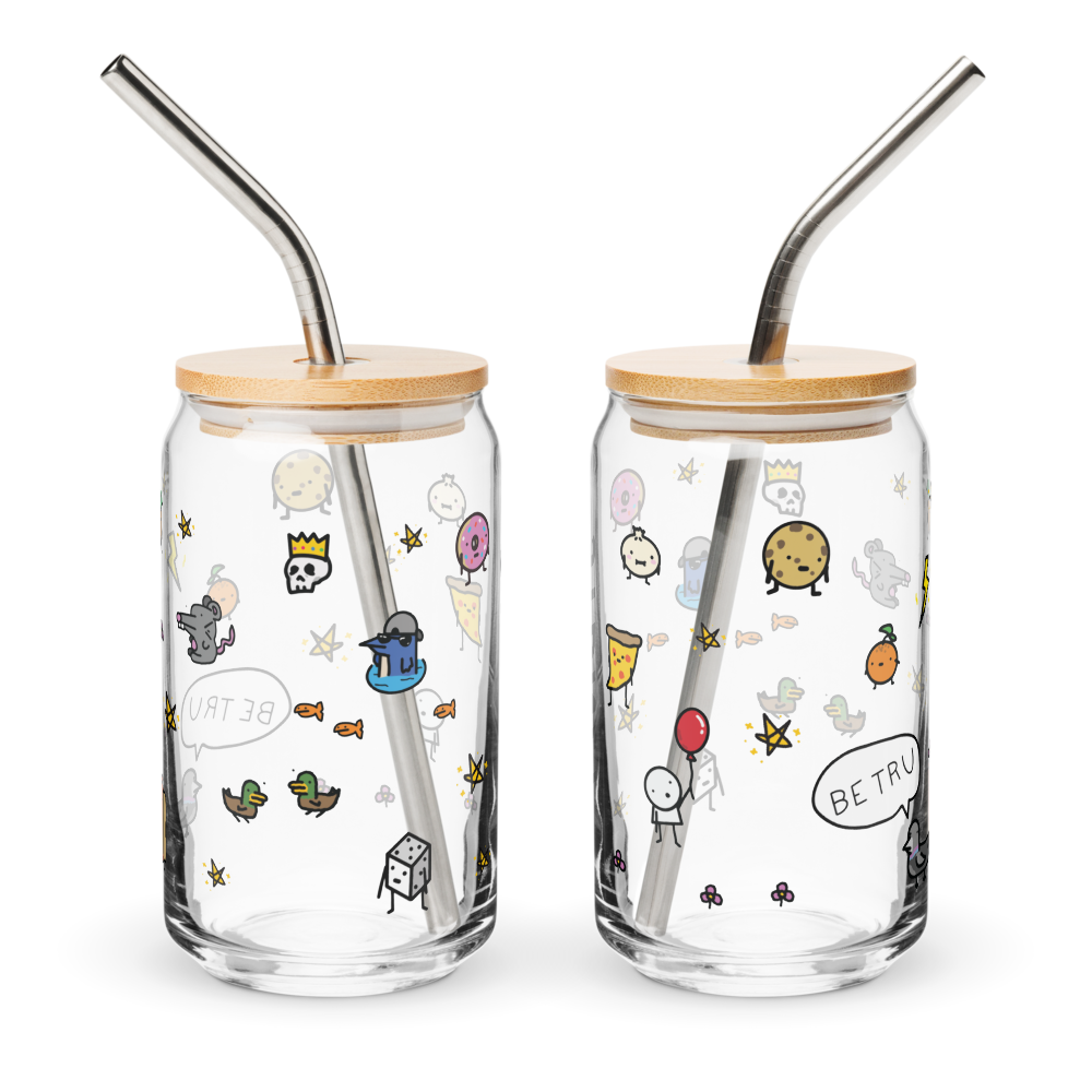 Personalized Be Tru Glass Cup