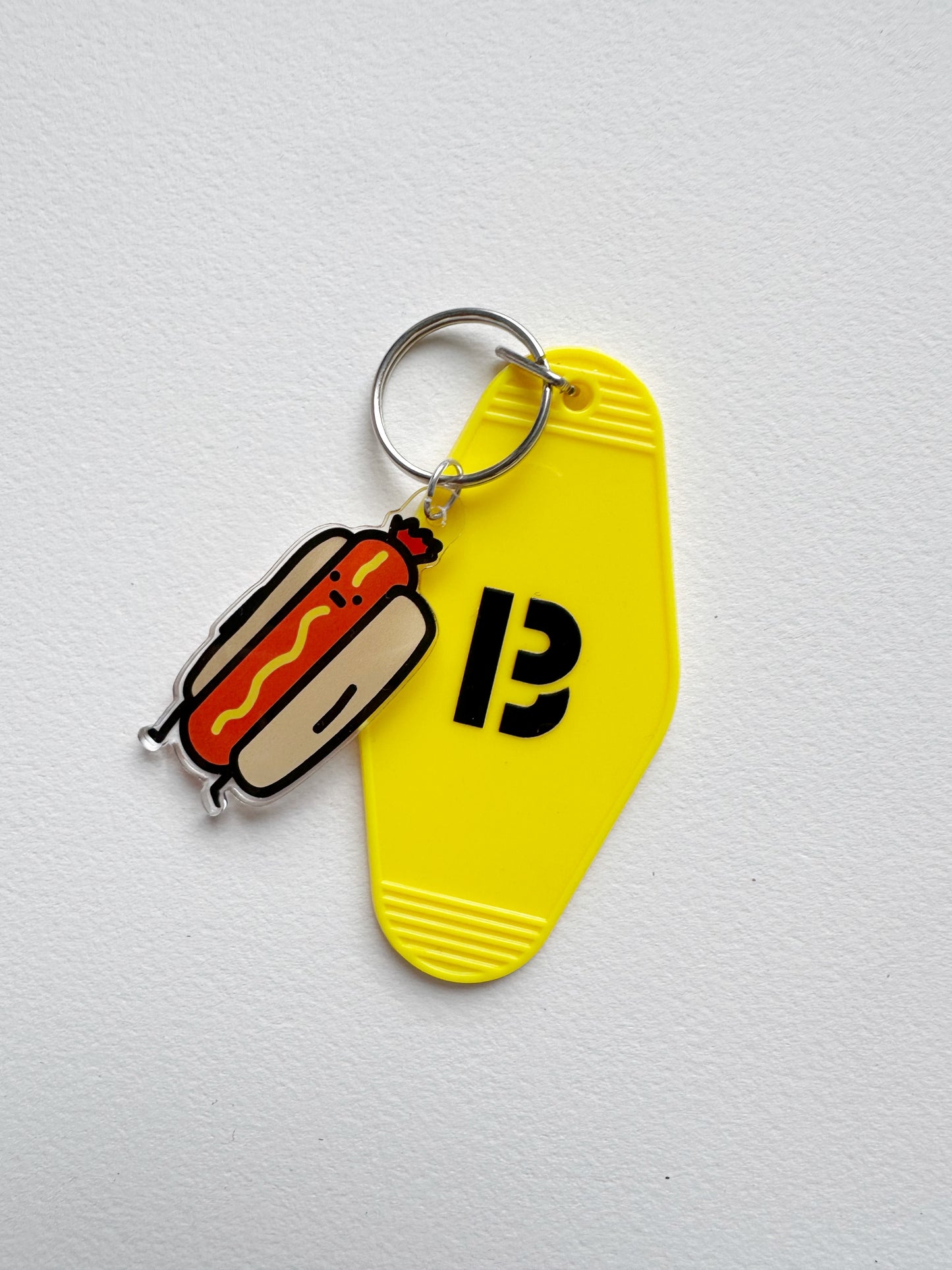 Hot Dog Motel Keychain