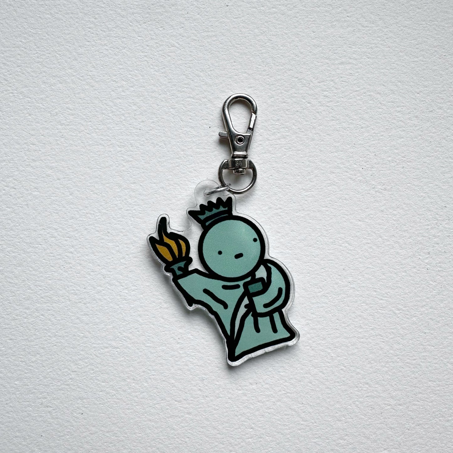 Statue of Liberty Charm Key Ring