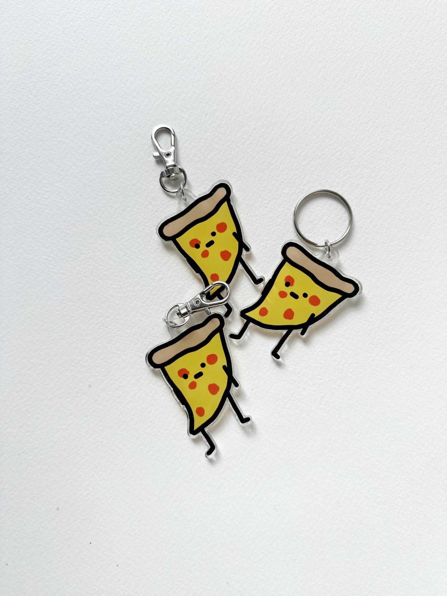 Pizza Charm Key Ring
