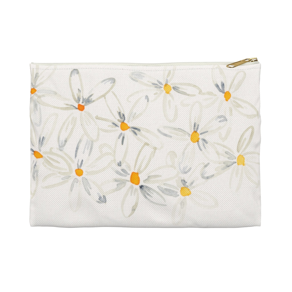 White Daisies Pouch
