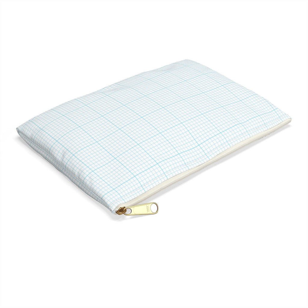Blue Graph Pouch