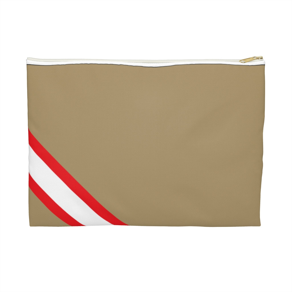 Gold Striped Pouch