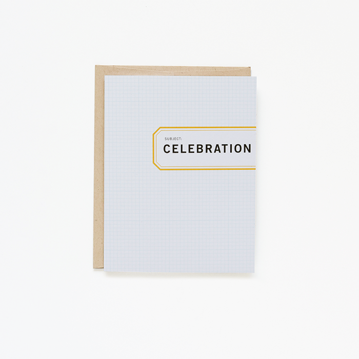 Celebration Old School Label Card