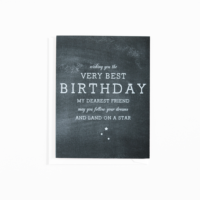 Birthday Chalkboard Card