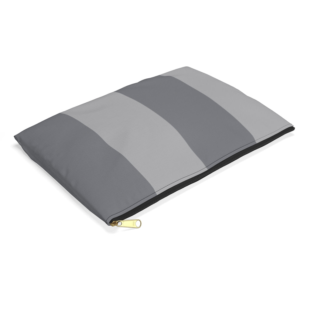 Grey Colorblock Pouch