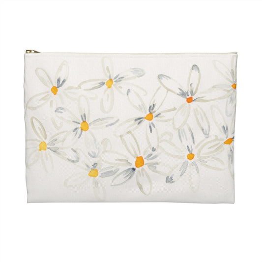 White Daisies Pouch