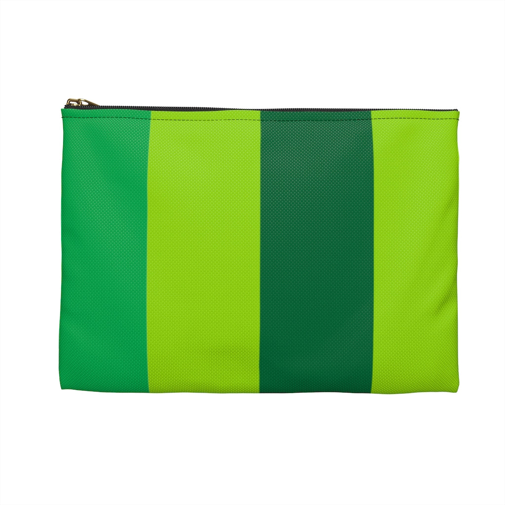 Green Colorblock Pouch
