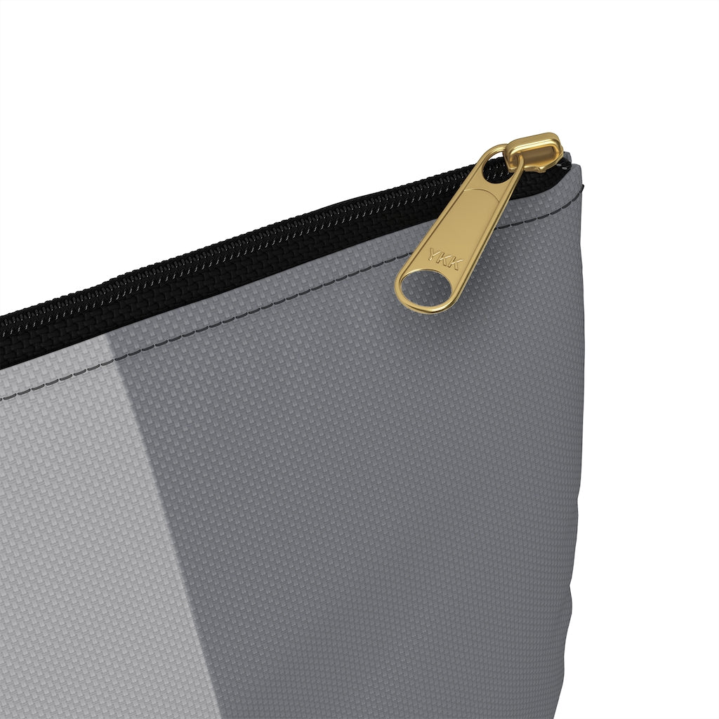Grey Colorblock Pouch