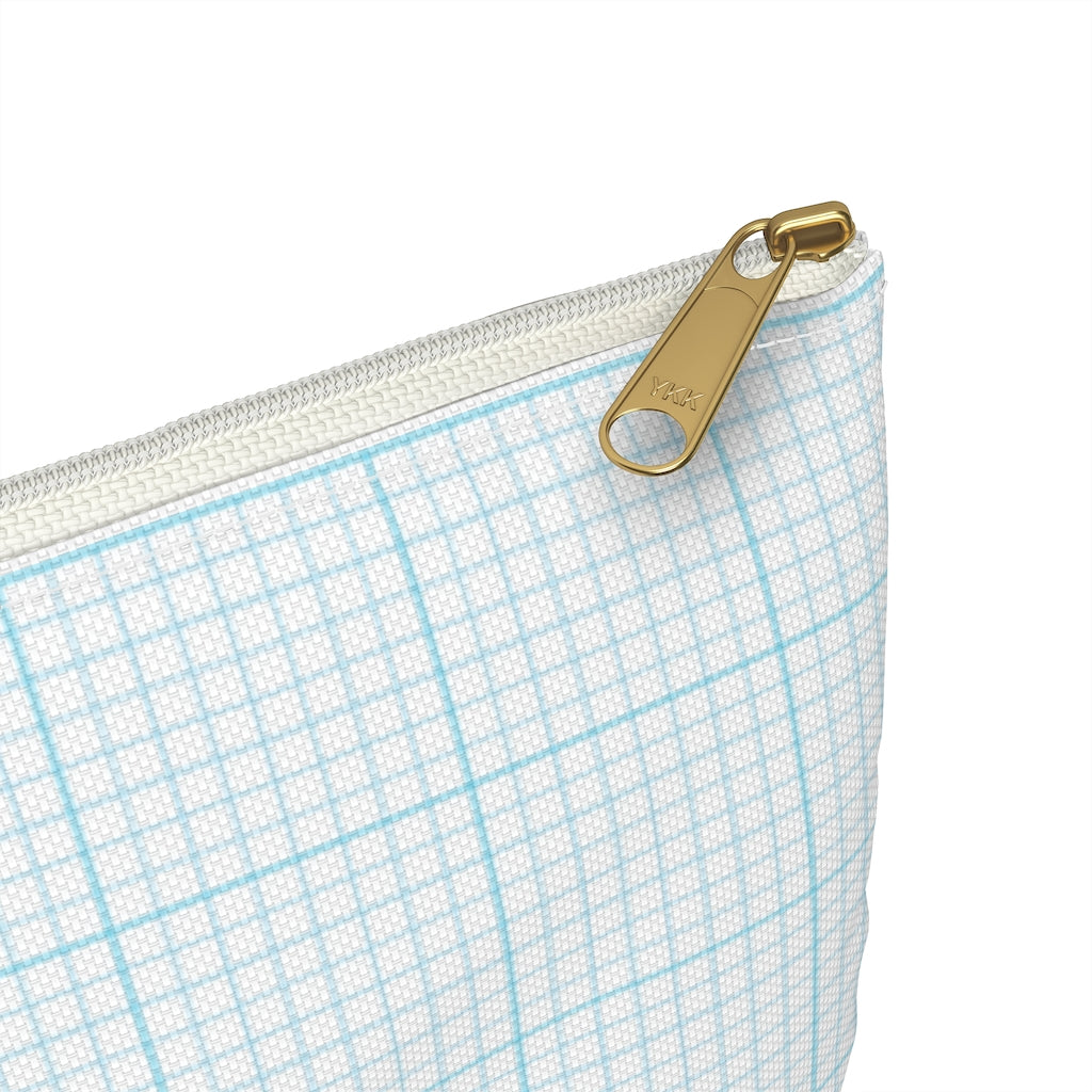 Blue Graph Pouch