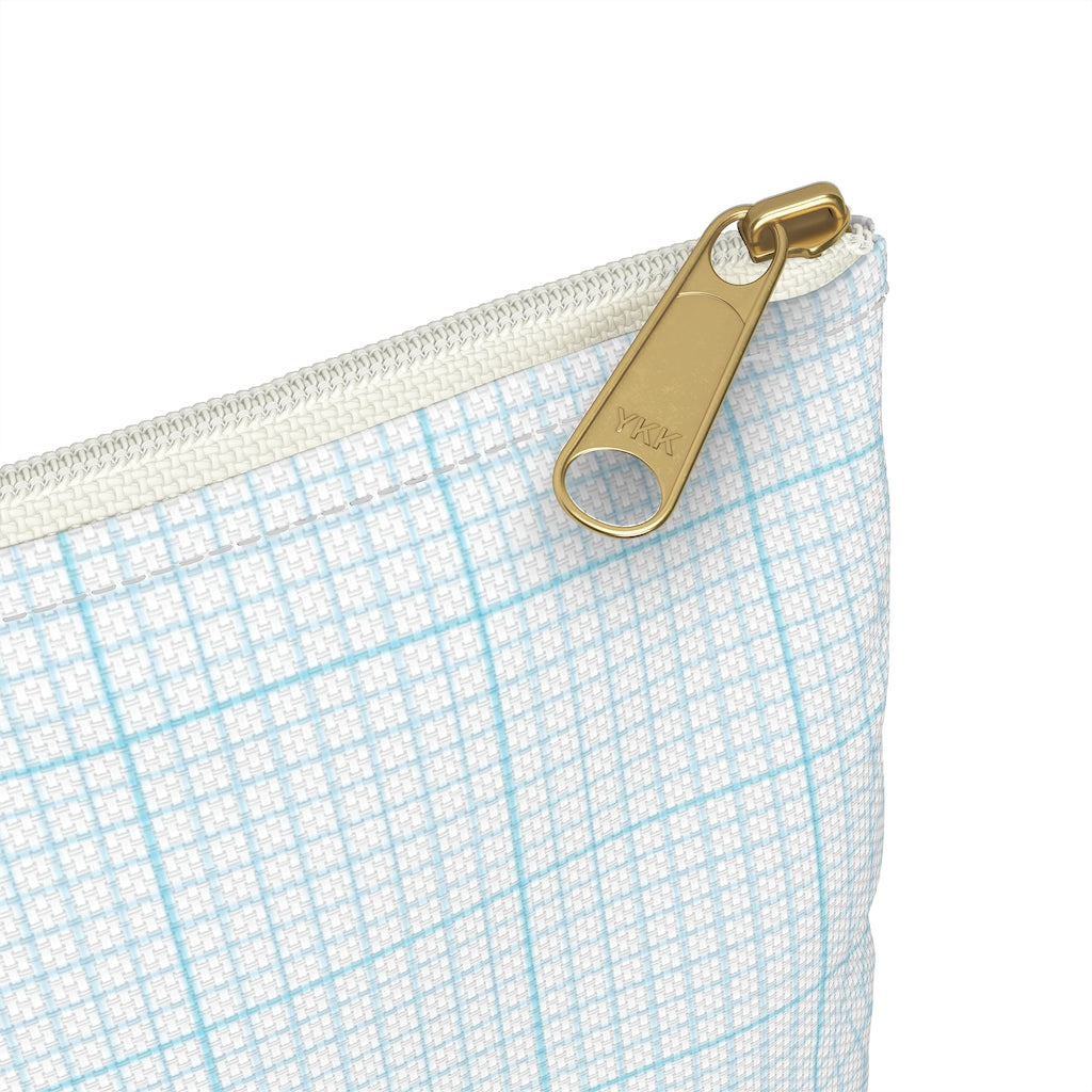 Blue Graph Pouch