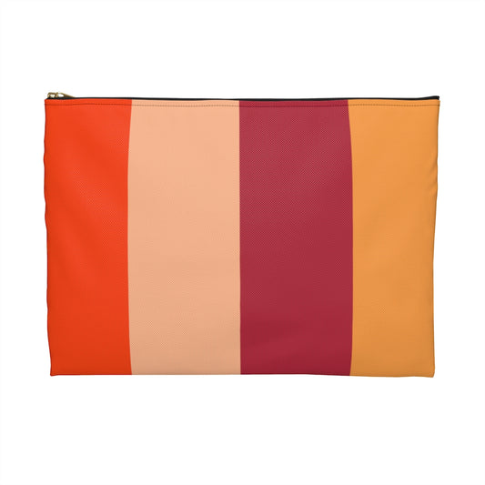 Orange Colorblock Pouch