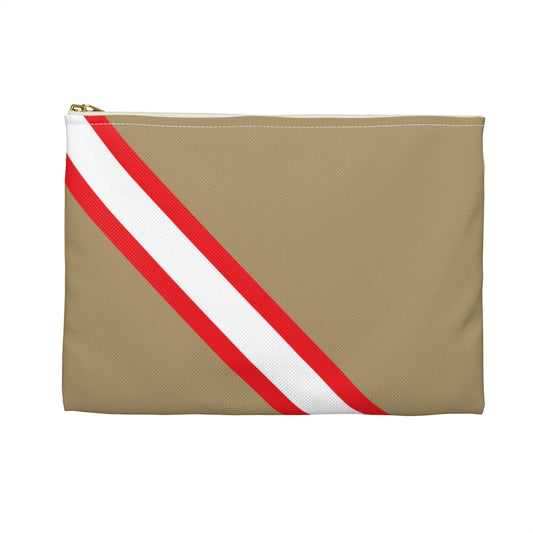 Gold Striped Pouch