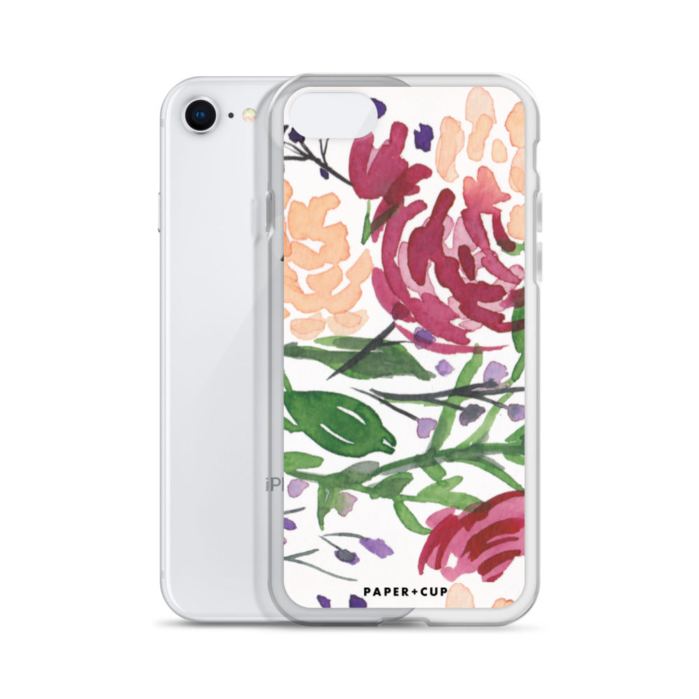 Mauve Floral iPhone Case