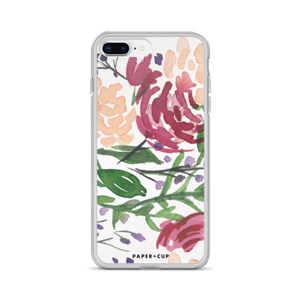 Mauve Floral iPhone Case