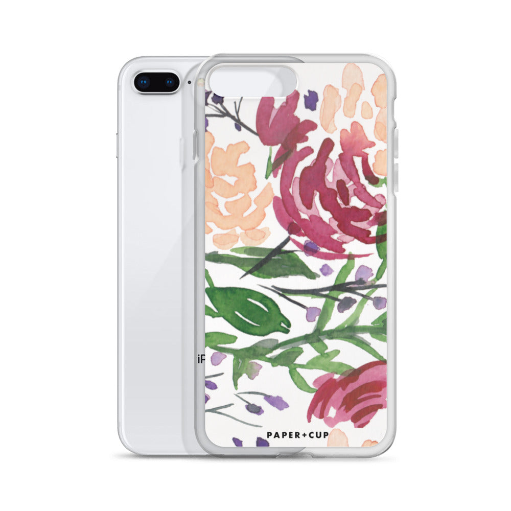 Mauve Floral iPhone Case