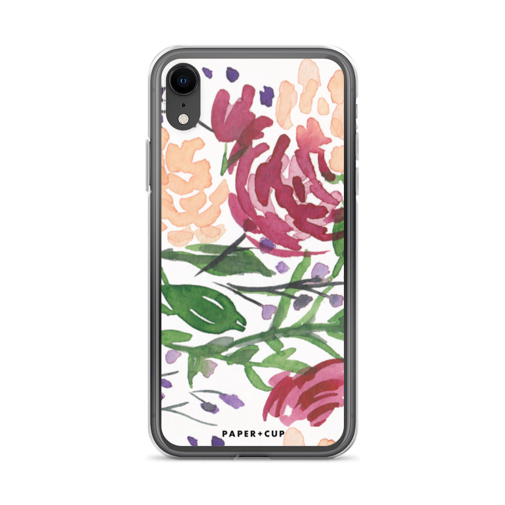 Mauve Floral iPhone Case