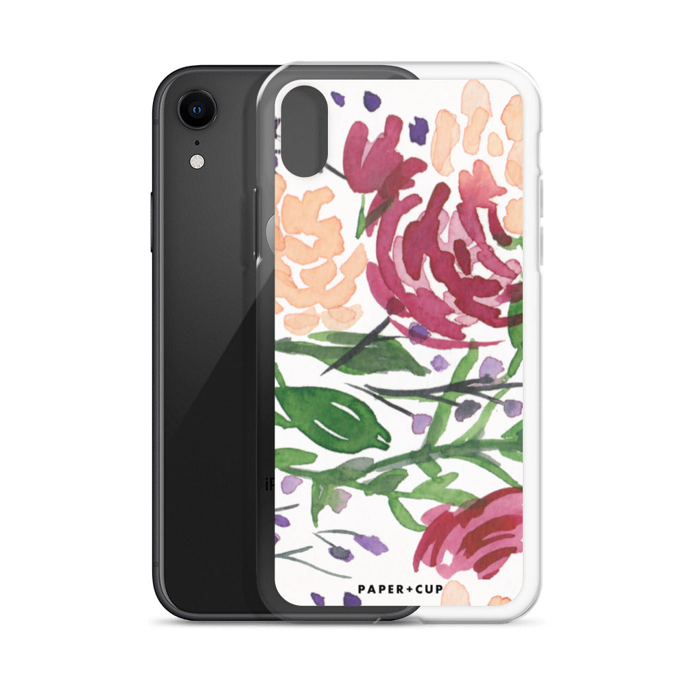Mauve Floral iPhone Case