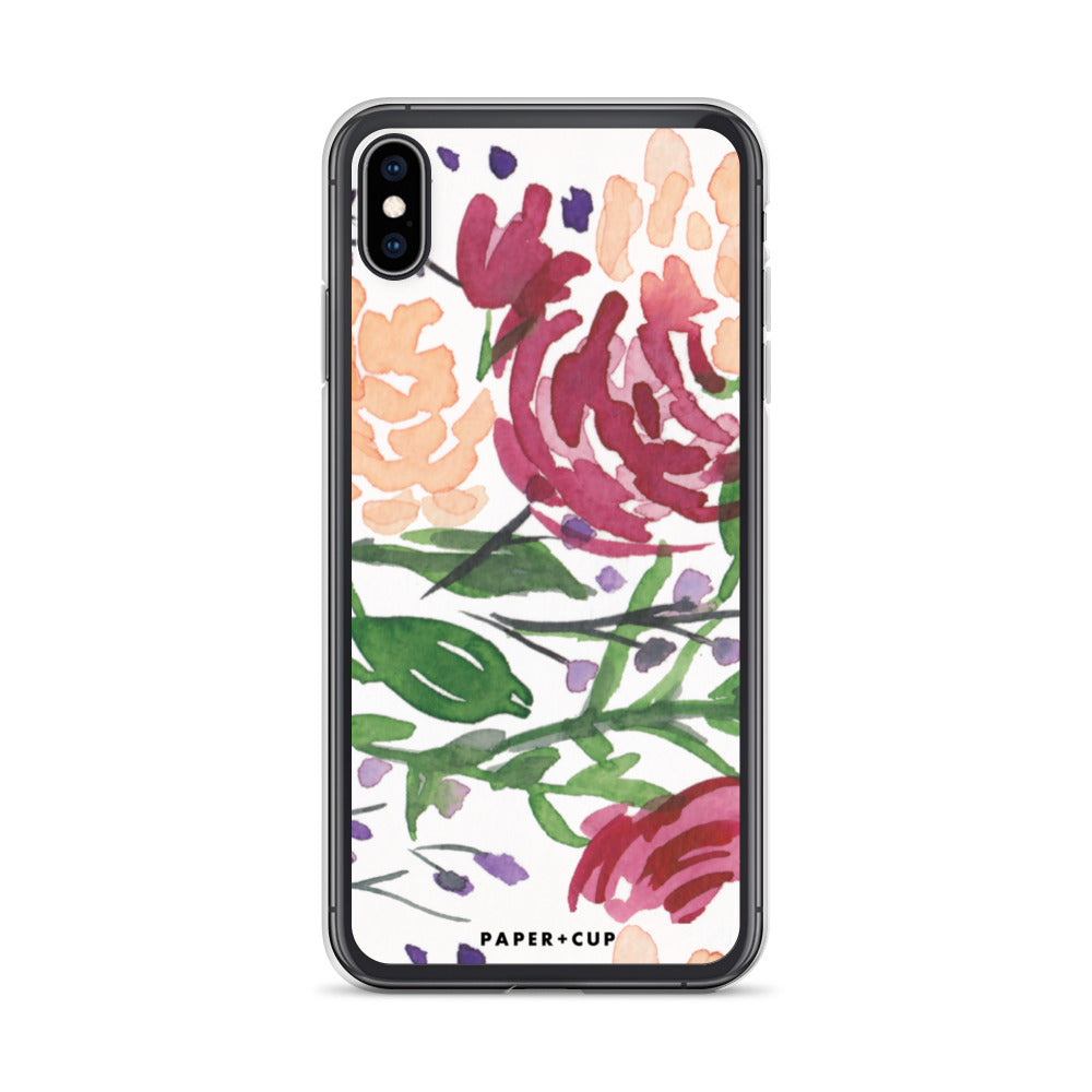 Mauve Floral iPhone Case