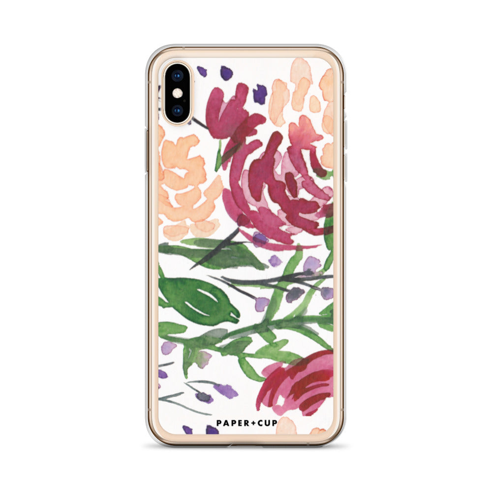 Mauve Floral iPhone Case