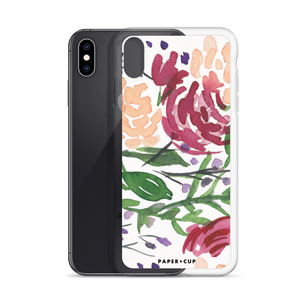 Mauve Floral iPhone Case