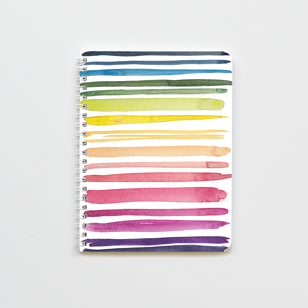 Rainbow Stripes Notebook