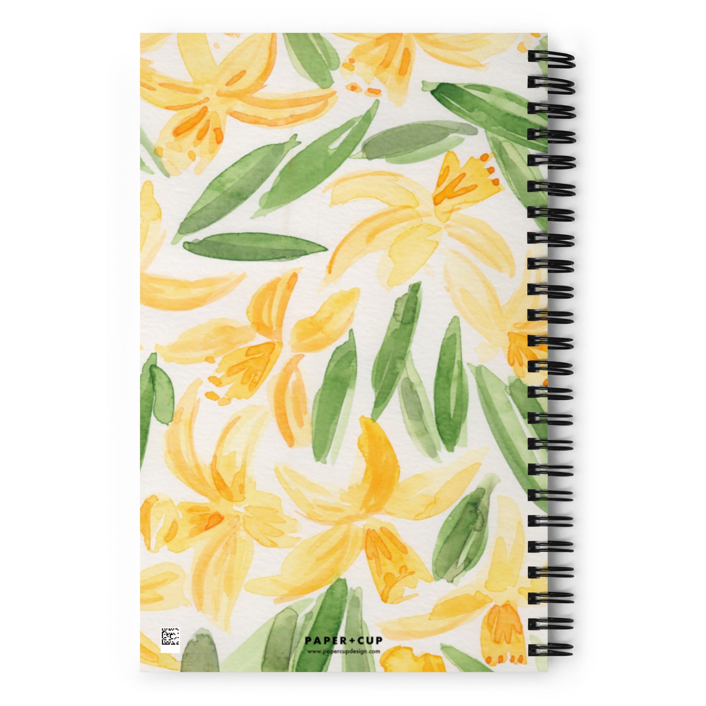 Daffodil Floral Dotted Notebook