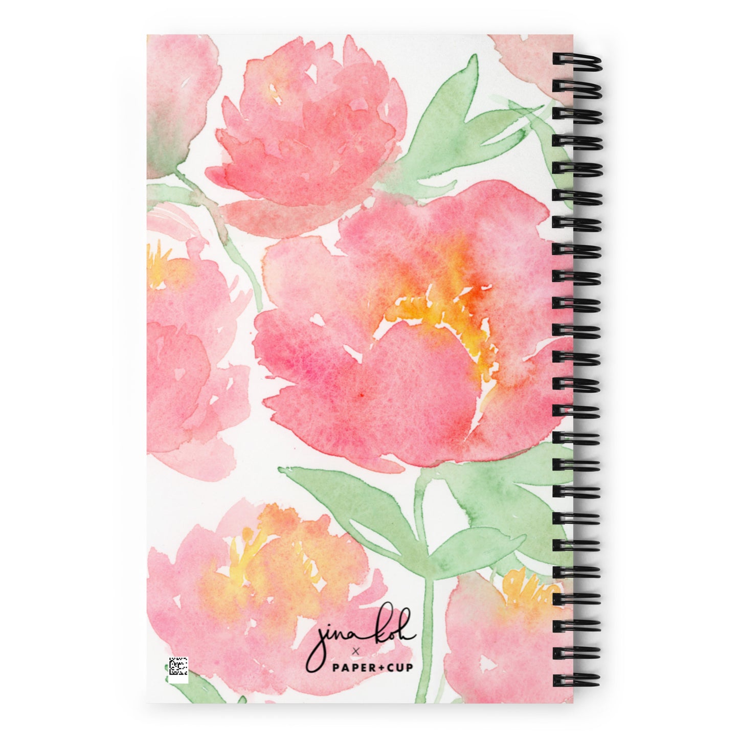 Peonies Dotted Notebook