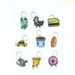 New York Series Charm Key Ring