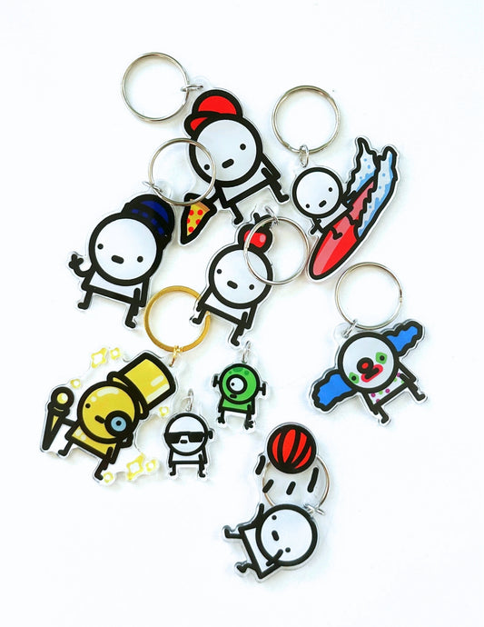Tru Boys Charm Key Ring - all designs