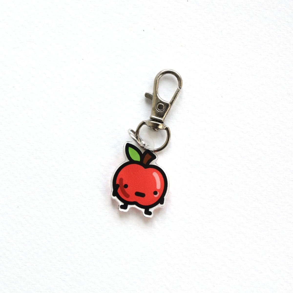Apple Charm Key Ring