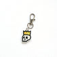 Skull Crown Charm Key Ring