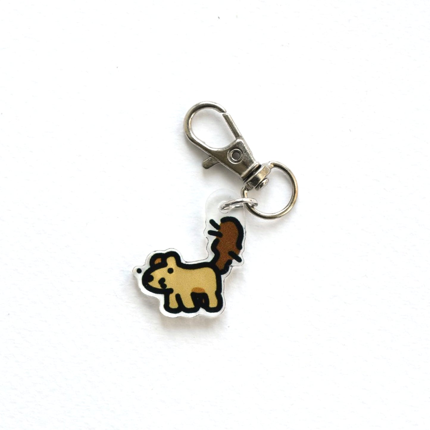 Squirrel Charm Key Ring