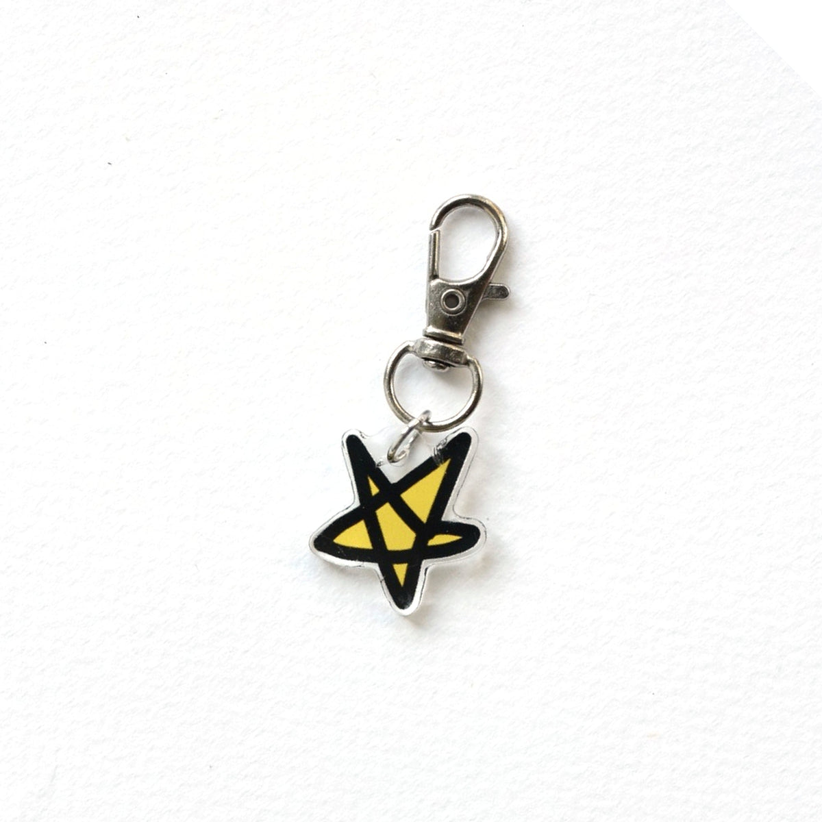 Star Charm Key Ring