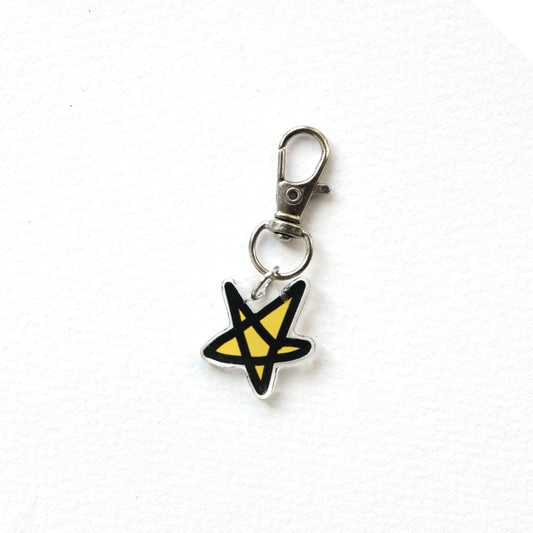 Star Charm Key Ring