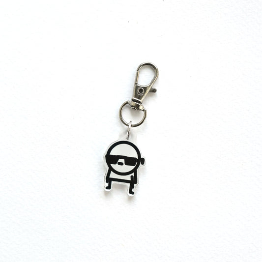 Sunglasses Dude Charm Key Ring