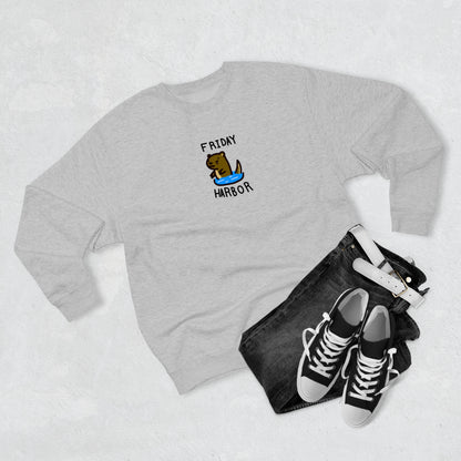 Friday Harbor Otter - Adult Crewneck Sweatshirt
