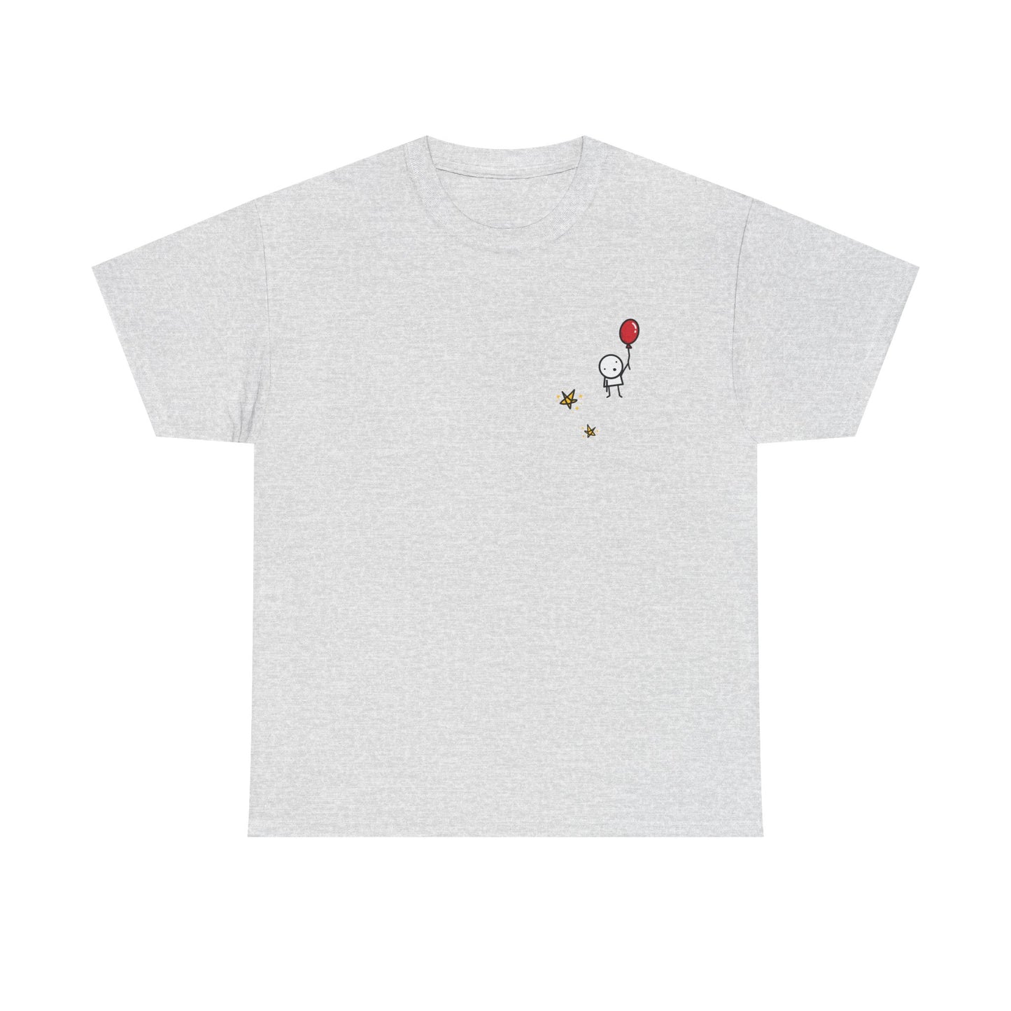 Boy with Balloon and Stars - Adult Heavy Cotton™ Tee