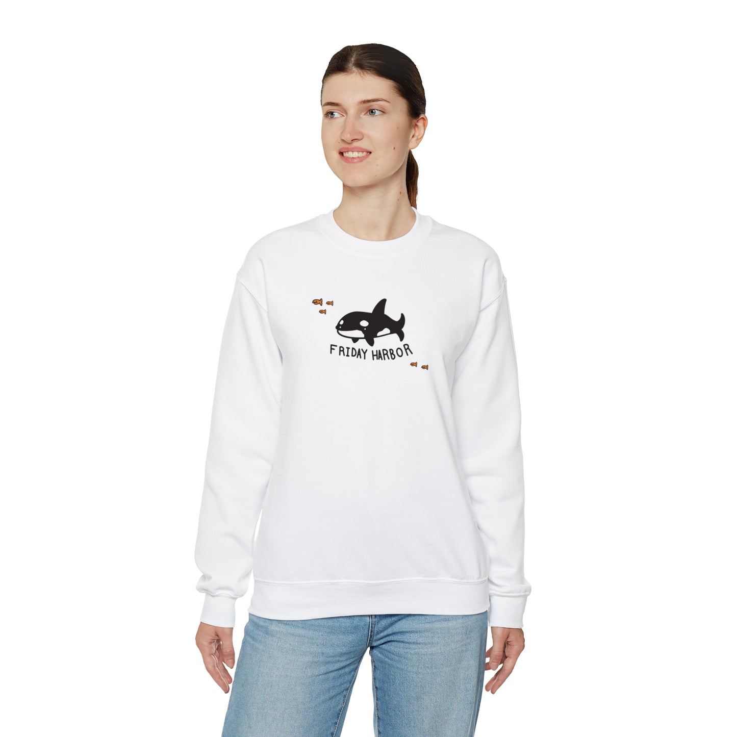 Friday Harbor Orca - Crewneck Sweatshirt