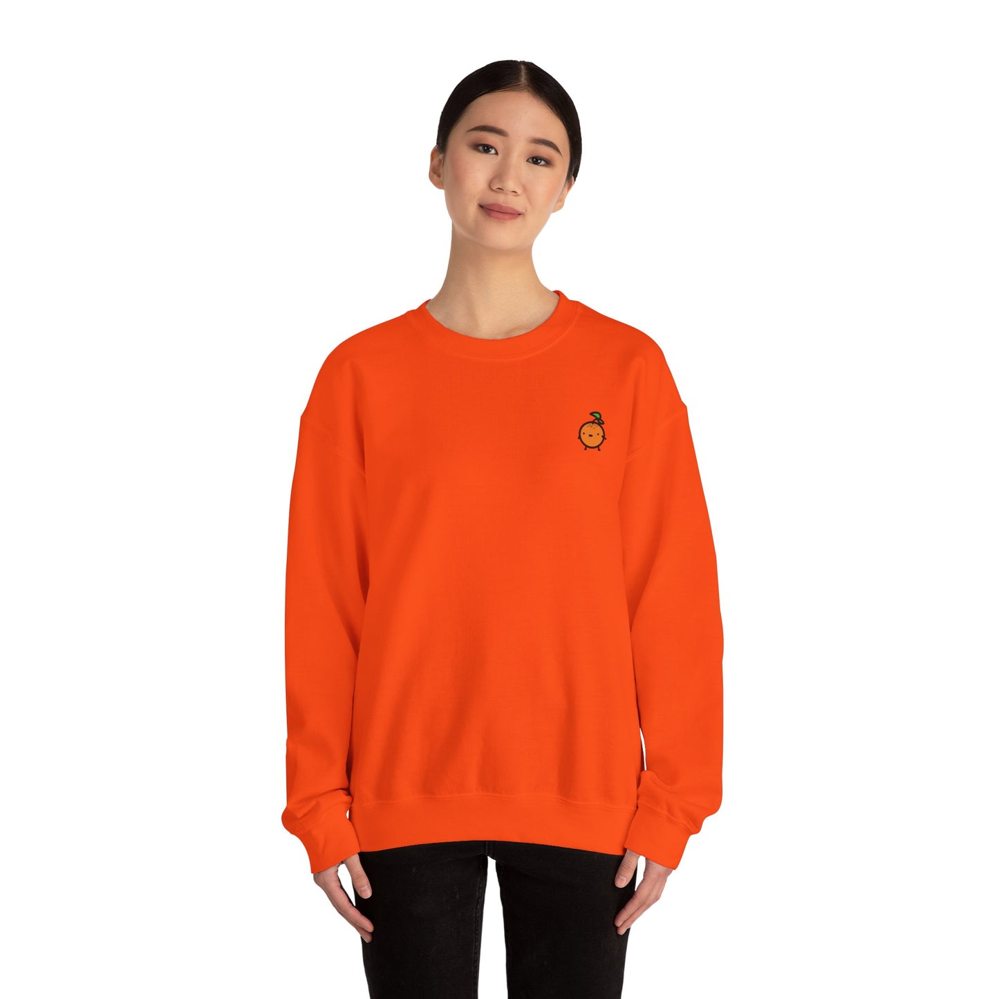 Orange - Adult Crewneck Sweatshirt