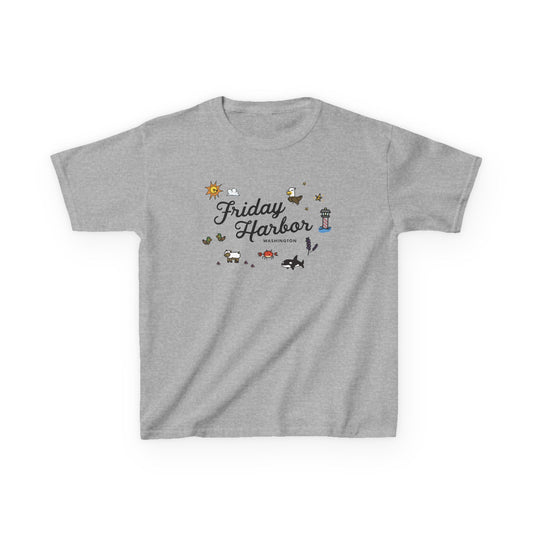 Friday Harbor Collage - Kids Heavy Cotton™ Tee