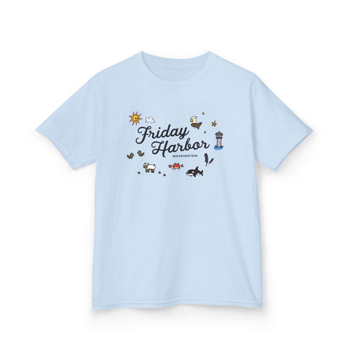 Friday Harbor Collage - Kids Heavy Cotton™ Tee
