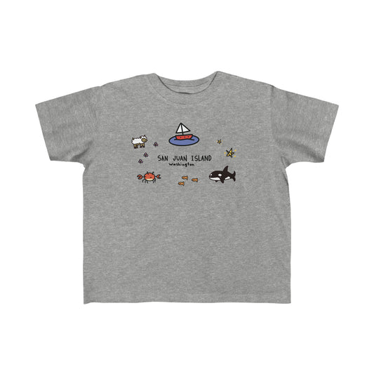 San Juan Island Collage - Toddler's Fine Jersey Tee