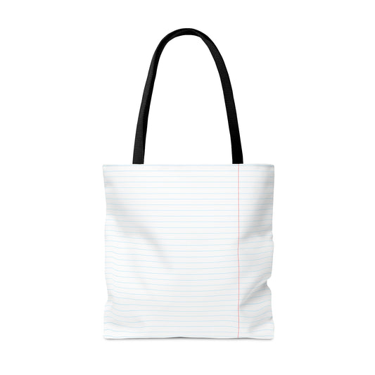 Red label Lined Tote