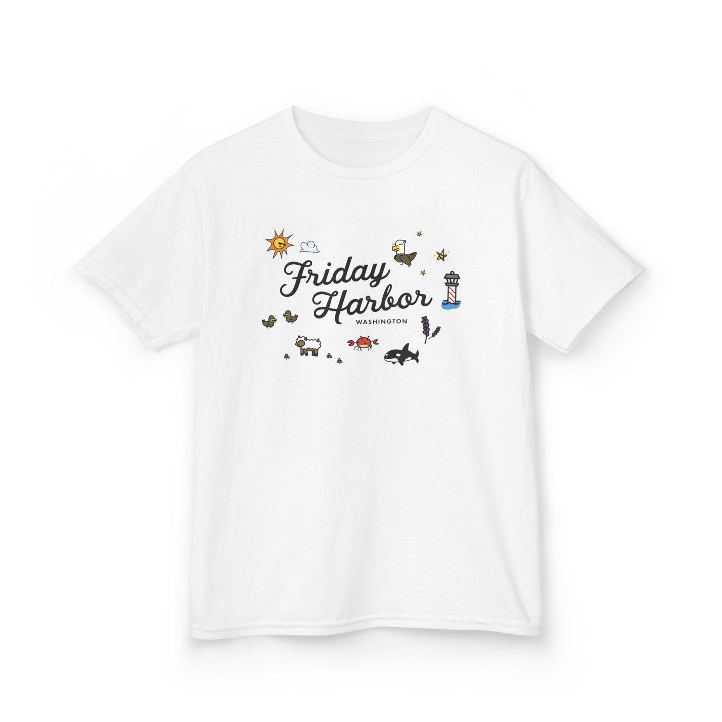 Friday Harbor Collage - Kids Heavy Cotton™ Tee