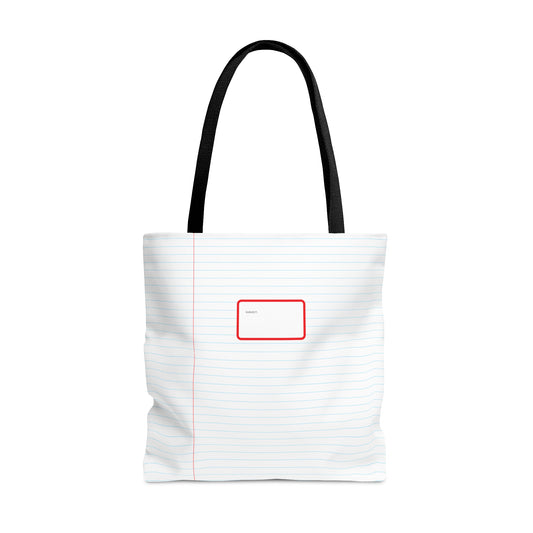 Red label Lined Tote