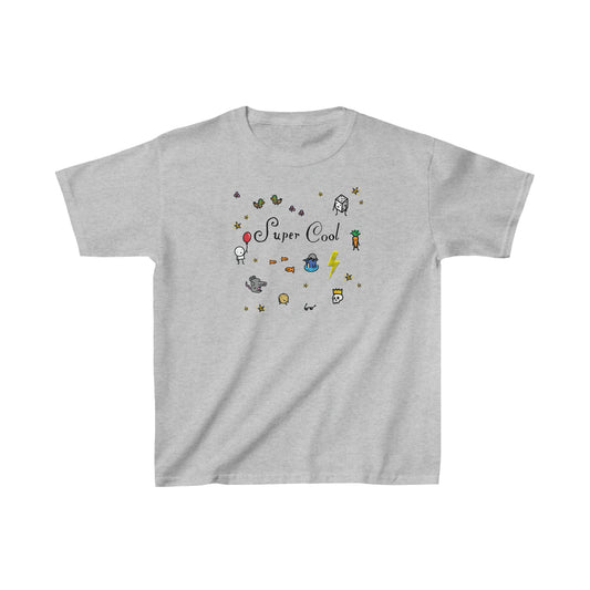 "Super Cool" Collage - Kids Heavy Cotton™ Tee