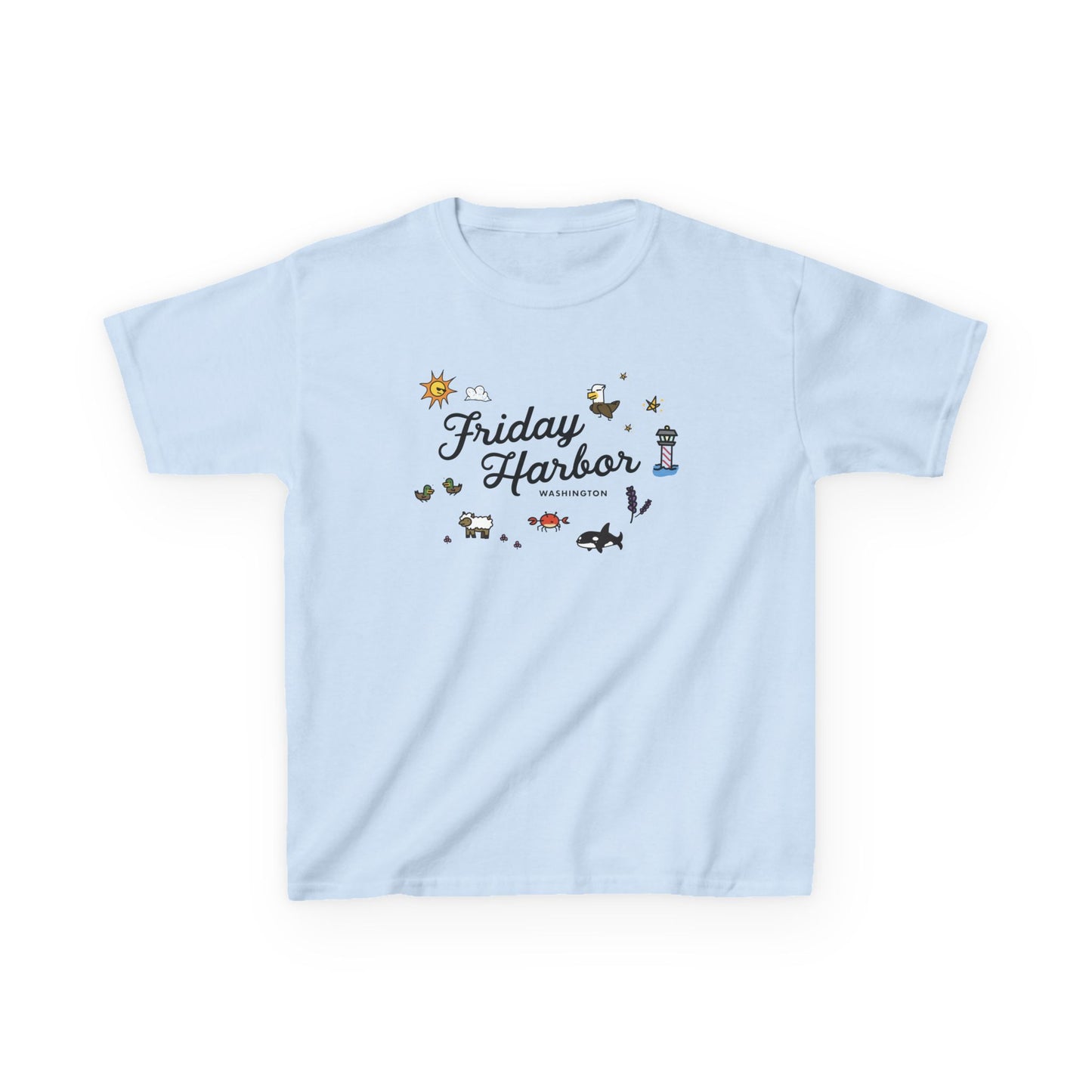 Friday Harbor Collage - Kids Heavy Cotton™ Tee